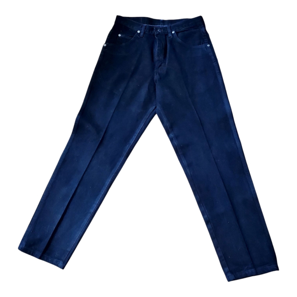 Wrangler Black Denim Pants with Straight Fit Size 31x30